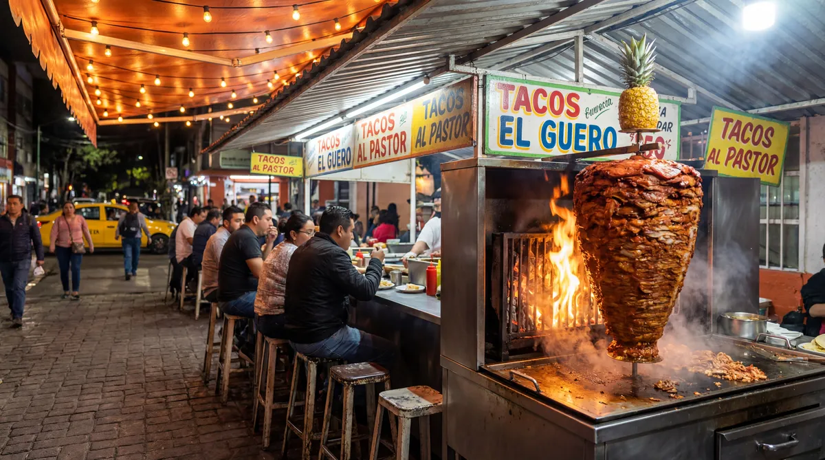 Taquería Don Pepe de noche — Col. Narvarte, CDMX