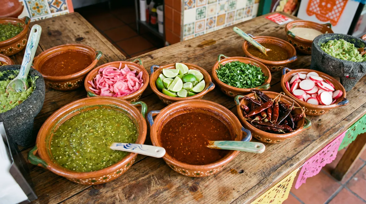 Barra de salsas artesanales